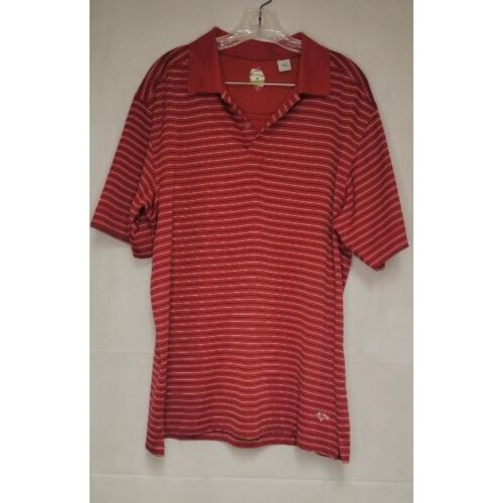 Callaway Polo Shirt Mens Size XL Red Striped X-Series Moisture Wick Golf‎